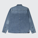 TSHEPO, LONG SLEEVE DENIM SHIRT, RUST WASH