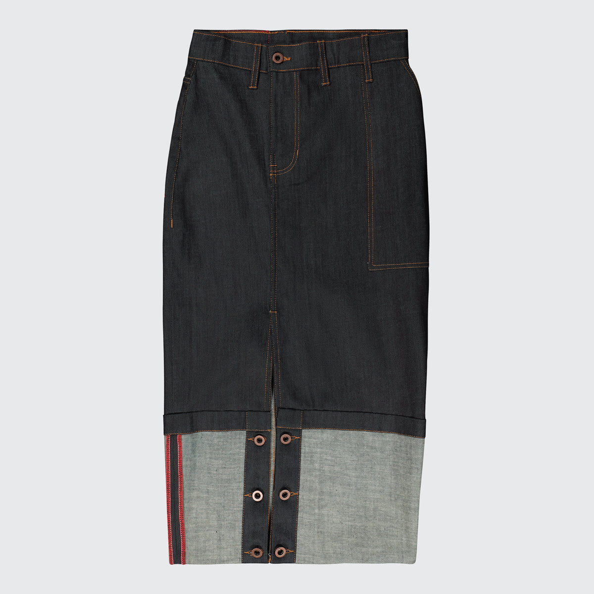 SS24 ATELIER SKIRT, INDIGO
