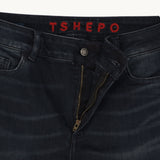 WOMENS A1 BLUE BLACK JEANS