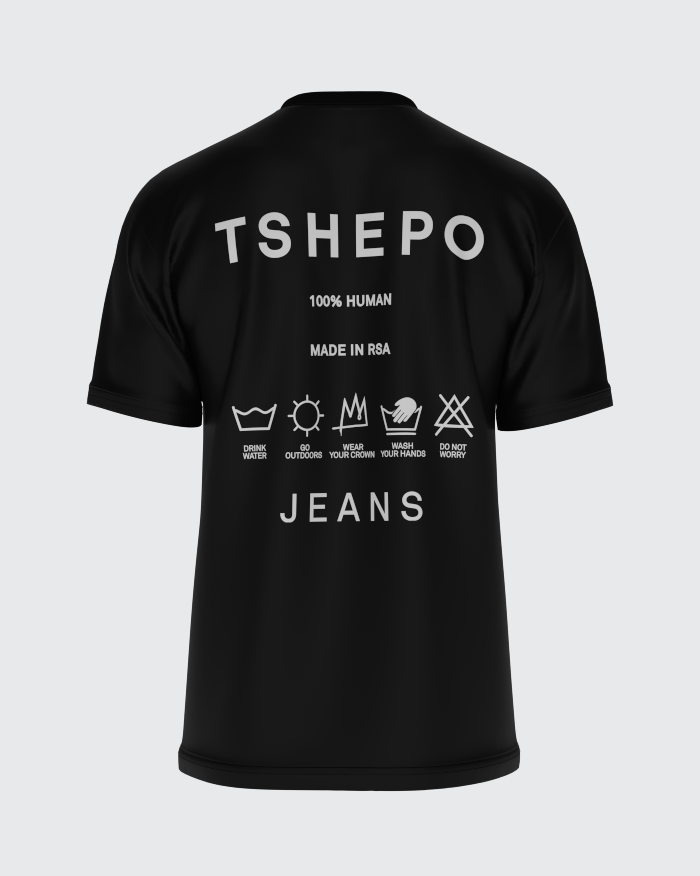 TSHEPO SELF-CARE T-SHIRT, BLACK | TSHEPO