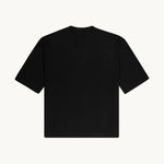 back of the black oversized t-shirt