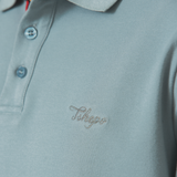 Up close embroidered Sage TSHEPO Golfer