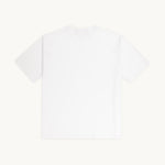 Back of white TSHEPO Jeans t-shirt