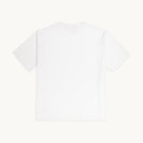 Back of white TSHEPO Jeans t-shirt