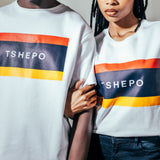 TSHEPO FLAGSHIP T-SHIRT, WHITE
