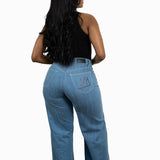 LADIES LIGHT WIDE LEG PAKISHA JEANS 2 | TSHEPO