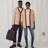 TSHEPO, KNITTED CARDIGAN, BEIGE