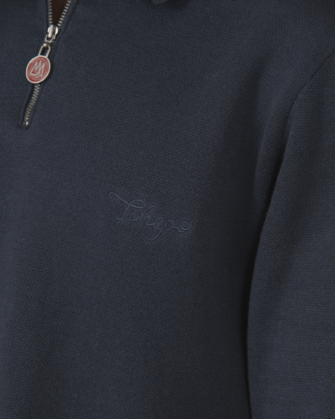 KNITTED LONG SLEEVE POLO