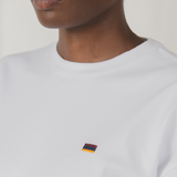 TSHEPO, MINI FLAG, OVERSIZED T-SHIRT, WHITE