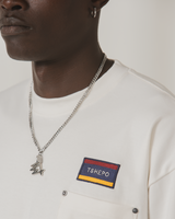 POCKET FLAG, OVERSIZED CREWNECK