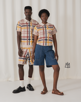 CHECKERED KNIT POLO