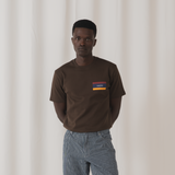 TSHEPO FLAGSHIP T-SHIRT ESPRESSO