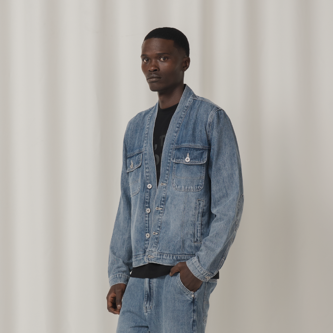 KIMONO TRUCKER STONE WASH