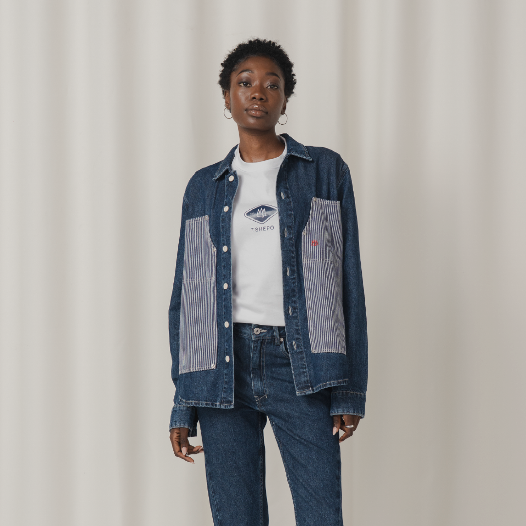 HICKORY PATCH RINSE DENIM SHIRT
