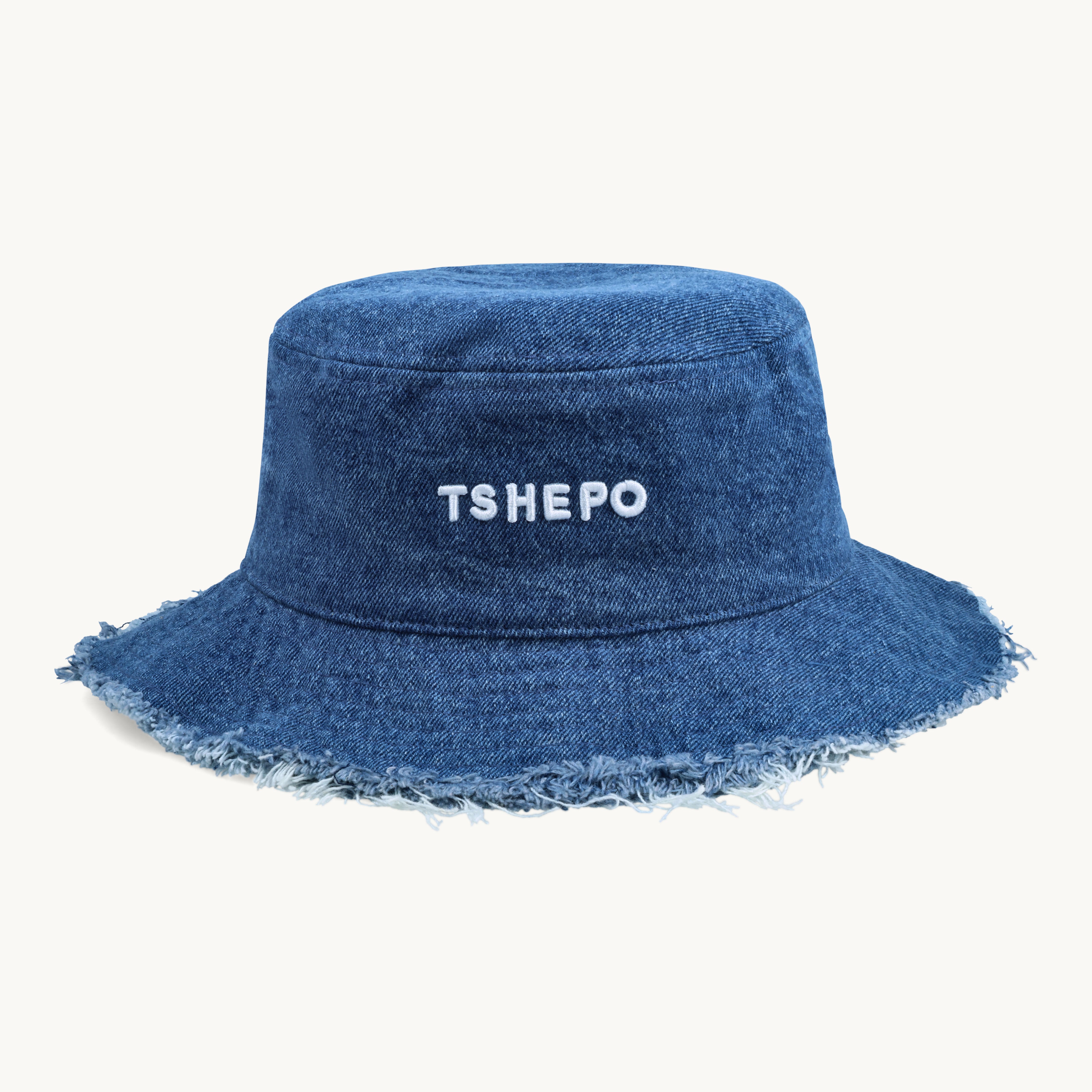 FRAYED EDGE BUCKET HAT