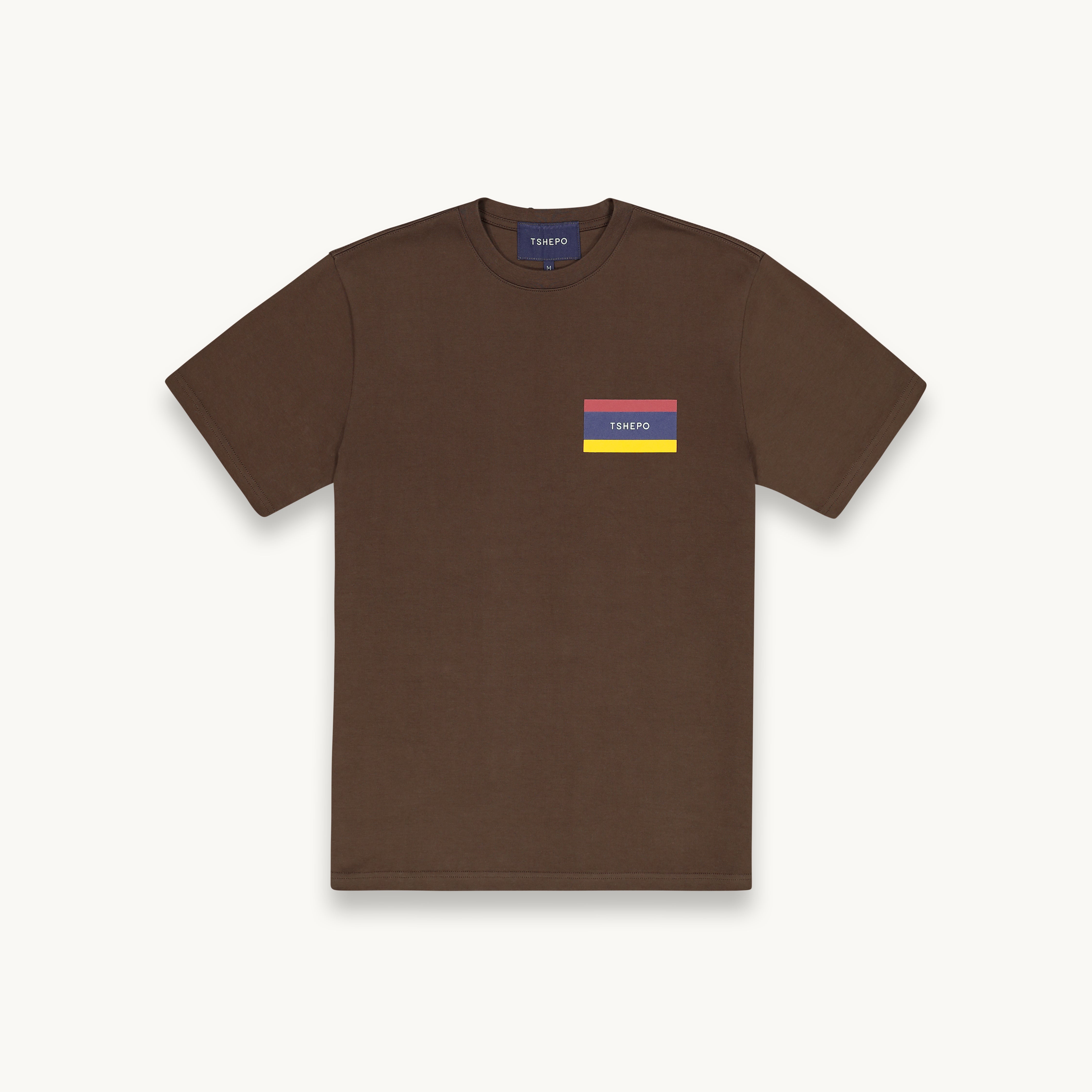 Tshepo flagship t-shirt in espresso brown