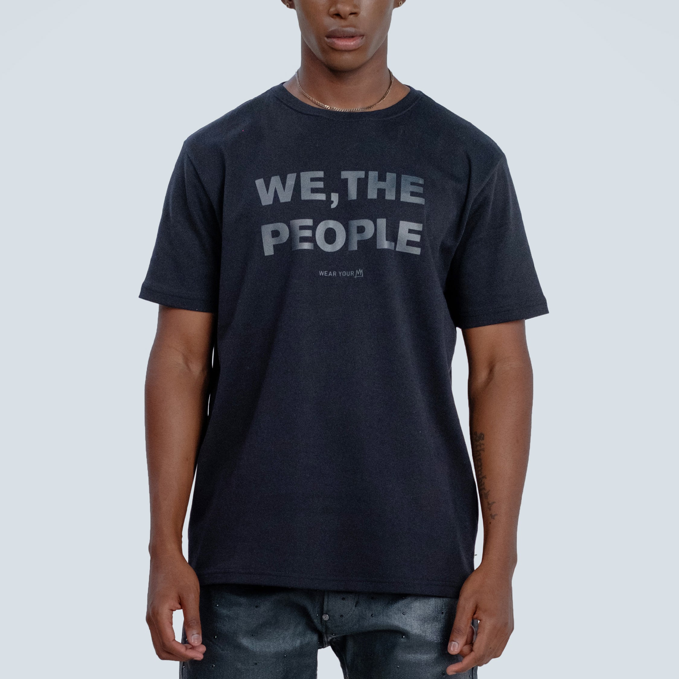 TSHEPO WE, THE PEOPLE T-SHIRT, DOUBLE BLACK 2 | TSHEPO