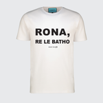 TSHEPO, RONA, RE LE BATHO T-SHIRT, WHITE | TSHEPO