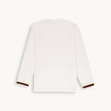 FLAG CUFF MONARCH LONG SLEEVE T-SHIRT BLUE