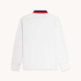 TSHEPO, LONG SLEEVE REGULAR FIT POLO, WHITE