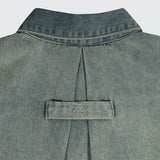 TSHEPO, LADIES DENIM DRESS, MID-BLUE