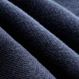 TSHEPO, KNITTED LONG SLEEVE POLO, NAVY