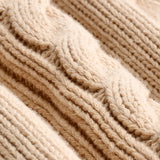 TSHEPO, KNITTED CARDIGAN, BEIGE