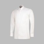 MEN'S WHITE RELAXED BUTTON-UP SHIRT | TSHEPO